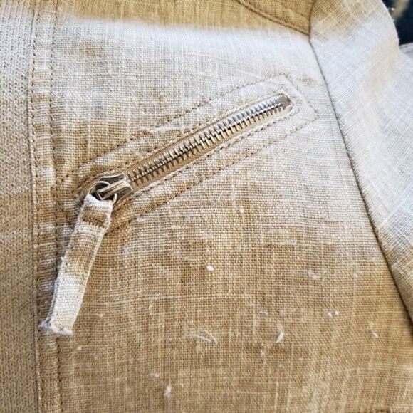 St. John Sport linen blend zip up jacket M - Picture 8 of 9